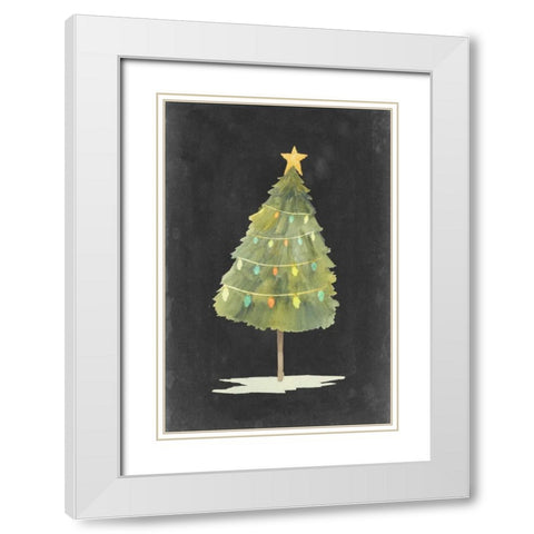 Christmas Glow I White Modern Wood Framed Art Print with Double Matting by Popp, Grace
