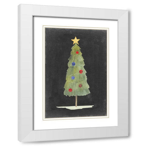 Christmas Glow II White Modern Wood Framed Art Print with Double Matting by Popp, Grace
