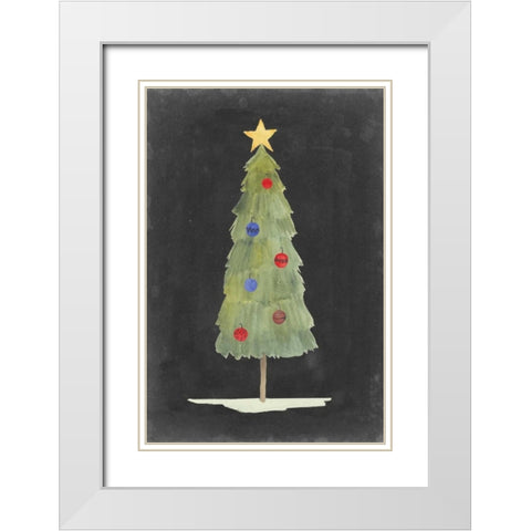 Christmas Glow II White Modern Wood Framed Art Print with Double Matting by Popp, Grace
