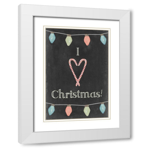 Christmas Glow IV White Modern Wood Framed Art Print with Double Matting by Popp, Grace