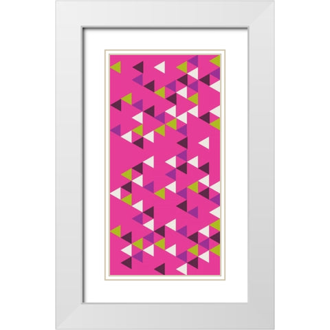 Bunting II White Modern Wood Framed Art Print with Double Matting by Ketchum, Nicole