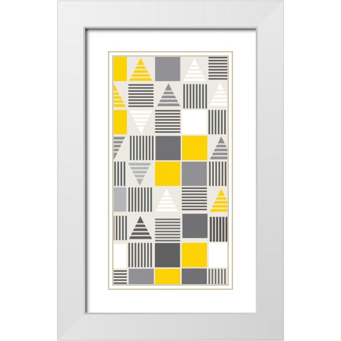 View From Above I White Modern Wood Framed Art Print with Double Matting by Ketchum, Nicole