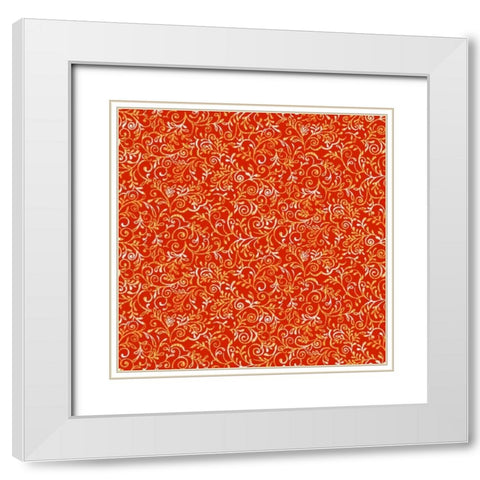 Lirico I White Modern Wood Framed Art Print with Double Matting by Hoffman, Katia