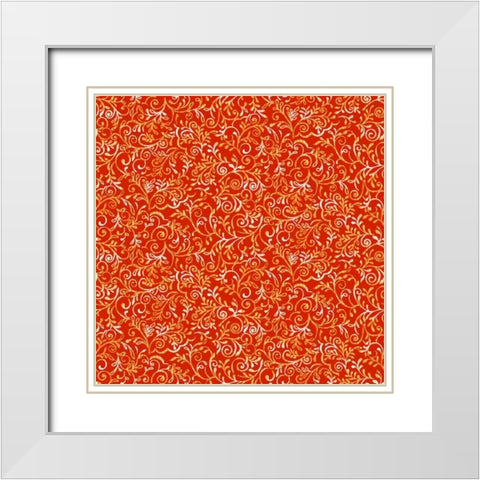 Lirico I White Modern Wood Framed Art Print with Double Matting by Hoffman, Katia