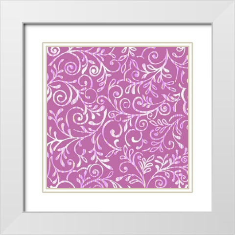 Lirico II White Modern Wood Framed Art Print with Double Matting by Hoffman, Katia