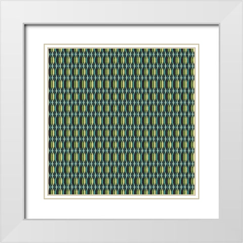 Becara I White Modern Wood Framed Art Print with Double Matting by Hoffman, Katia