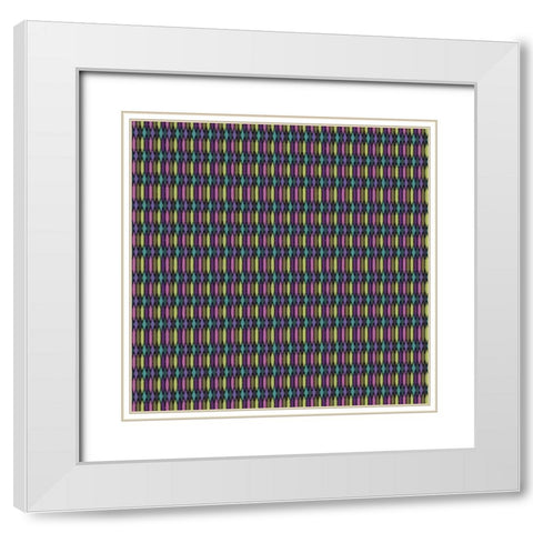 Becara II White Modern Wood Framed Art Print with Double Matting by Hoffman, Katia