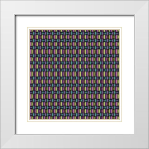 Becara II White Modern Wood Framed Art Print with Double Matting by Hoffman, Katia