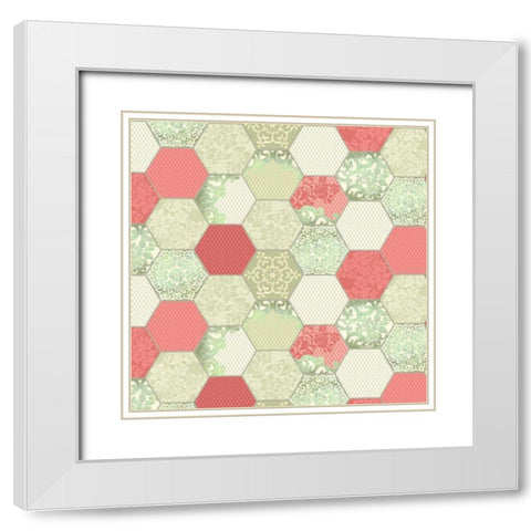 Downton Treasures II White Modern Wood Framed Art Print with Double Matting by Hoffman, Katia