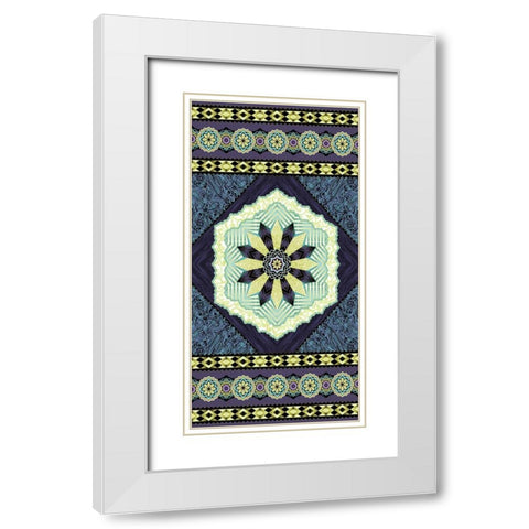 Endeavour Panel I White Modern Wood Framed Art Print with Double Matting by Hoffman, Katia