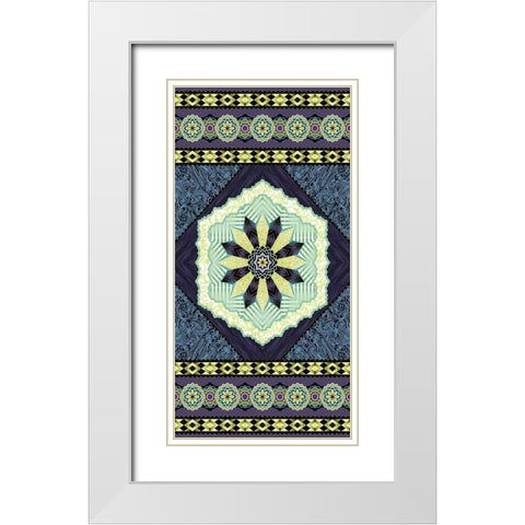 Endeavour Panel I White Modern Wood Framed Art Print with Double Matting by Hoffman, Katia