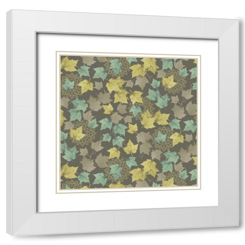 Autumn Favors I White Modern Wood Framed Art Print with Double Matting by Hoffman, Katia