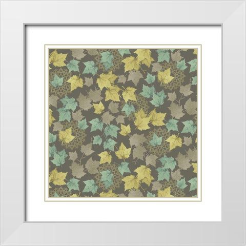 Autumn Favors I White Modern Wood Framed Art Print with Double Matting by Hoffman, Katia