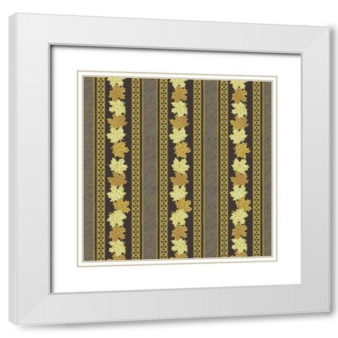 Maple Ribbons I White Modern Wood Framed Art Print with Double Matting by Hoffman, Katia