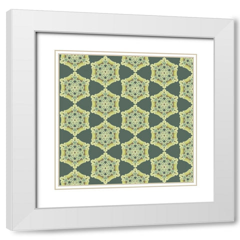 Sentiments I White Modern Wood Framed Art Print with Double Matting by Hoffman, Katia