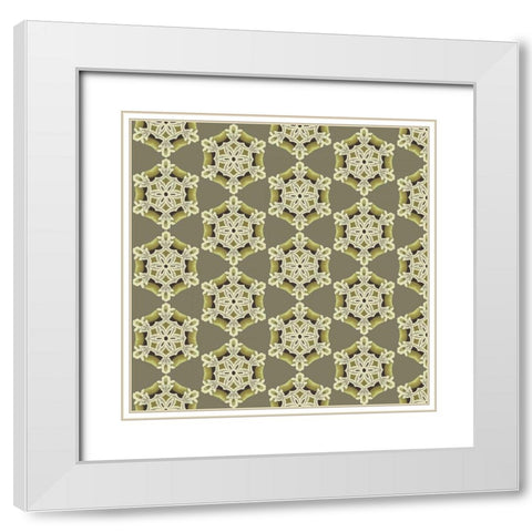 Sentiments II White Modern Wood Framed Art Print with Double Matting by Hoffman, Katia