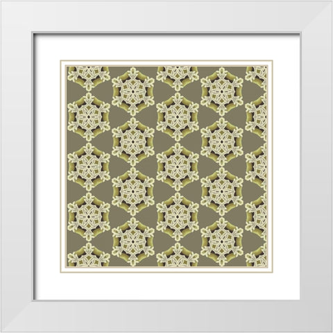 Sentiments II White Modern Wood Framed Art Print with Double Matting by Hoffman, Katia