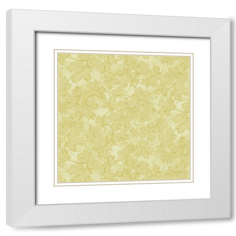 Leafs Journey II White Modern Wood Framed Art Print with Double Matting by Hoffman, Katia