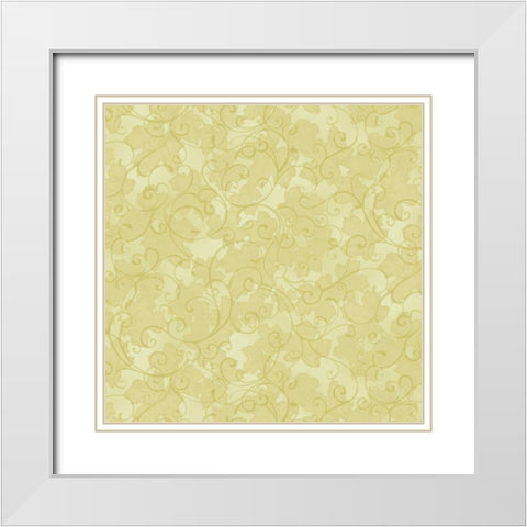 Leafs Journey II White Modern Wood Framed Art Print with Double Matting by Hoffman, Katia