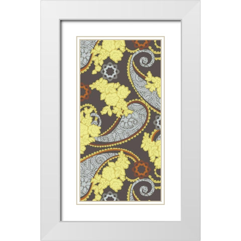 Sheer Romance Lace II White Modern Wood Framed Art Print with Double Matting by Hoffman, Katia