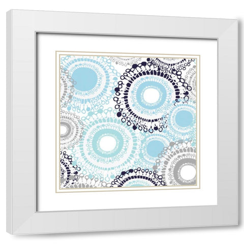 Kerela Wedding I White Modern Wood Framed Art Print with Double Matting by Benyon, Ali