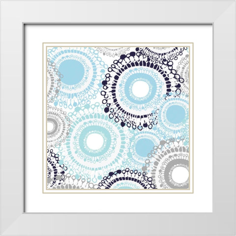 Kerela Wedding I White Modern Wood Framed Art Print with Double Matting by Benyon, Ali