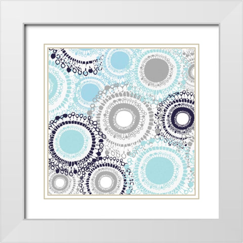 Kerela Wedding II White Modern Wood Framed Art Print with Double Matting by Benyon, Ali