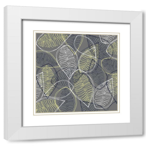 Winters Grey I White Modern Wood Framed Art Print with Double Matting by Benyon, Ali