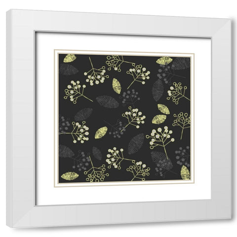Winters Grey III White Modern Wood Framed Art Print with Double Matting by Benyon, Ali