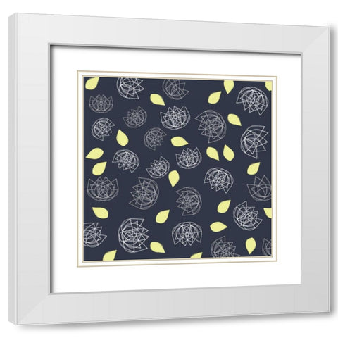 Winters Grey VI White Modern Wood Framed Art Print with Double Matting by Benyon, Ali