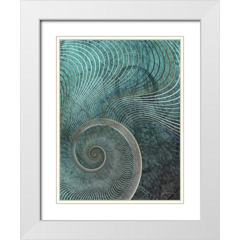 Surround I White Modern Wood Framed Art Print with Double Matting by Burghardt, James