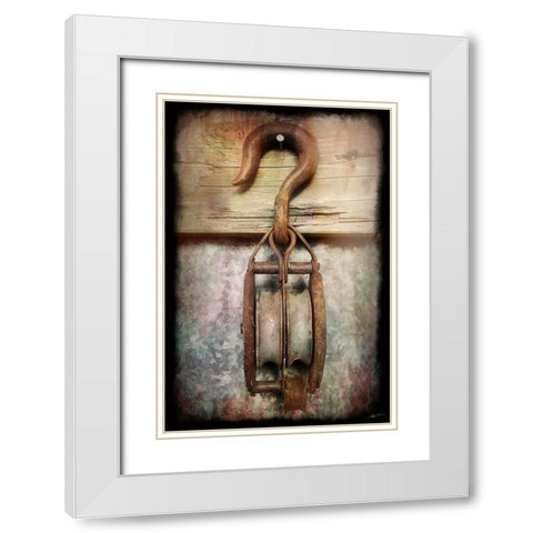 Block and Tackle I White Modern Wood Framed Art Print with Double Matting by Butler, John