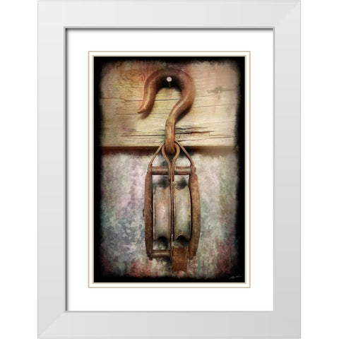 Block and Tackle I White Modern Wood Framed Art Print with Double Matting by Butler, John