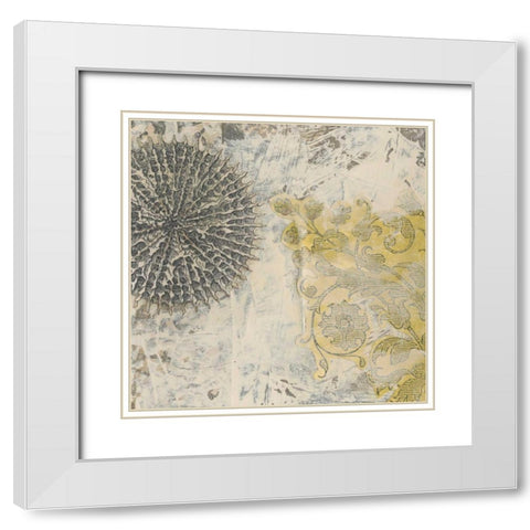Coastal Cameo IX White Modern Wood Framed Art Print with Double Matting by Vess, June Erica