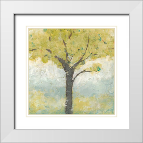 Spring Arbor I White Modern Wood Framed Art Print with Double Matting by Vess, June Erica