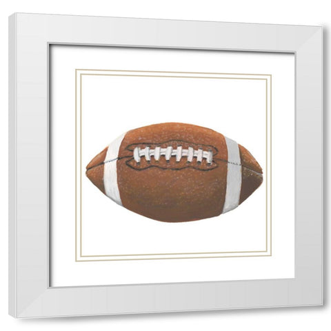 Sporting I White Modern Wood Framed Art Print with Double Matting by McCavitt, Naomi