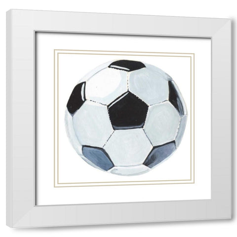 Sporting VI White Modern Wood Framed Art Print with Double Matting by McCavitt, Naomi