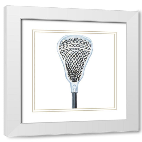 Sporting IX White Modern Wood Framed Art Print with Double Matting by McCavitt, Naomi