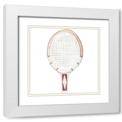 Sporting XII White Modern Wood Framed Art Print with Double Matting by McCavitt, Naomi