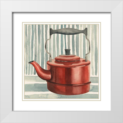 Cafe au Lait I White Modern Wood Framed Art Print with Double Matting by Popp, Grace