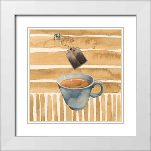 Cafe au Lait III White Modern Wood Framed Art Print with Double Matting by Popp, Grace
