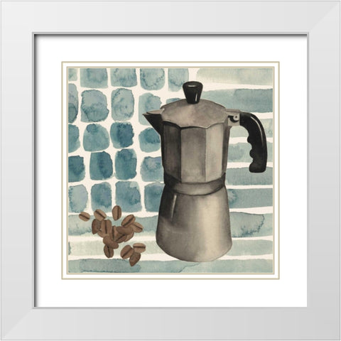 Cafe au Lait IV White Modern Wood Framed Art Print with Double Matting by Popp, Grace