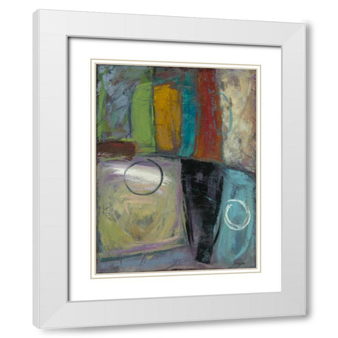 Cool Jazz I White Modern Wood Framed Art Print with Double Matting by Joy, Julie