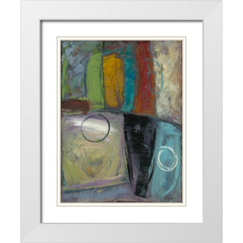 Cool Jazz I White Modern Wood Framed Art Print with Double Matting by Joy, Julie