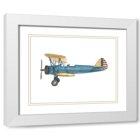 Clear Skies I White Modern Wood Framed Art Print with Double Matting by Harper, Ethan