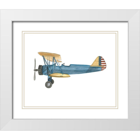 Clear Skies I White Modern Wood Framed Art Print with Double Matting by Harper, Ethan