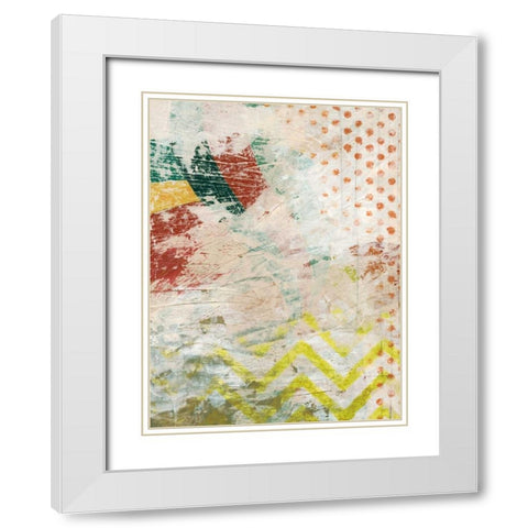 Signboard Signals I White Modern Wood Framed Art Print with Double Matting by Vess, June Erica