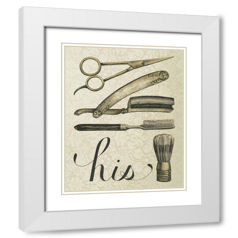 Antique Toilette iV White Modern Wood Framed Art Print with Double Matting by Popp, Grace