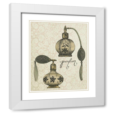 Antique Toilette VI White Modern Wood Framed Art Print with Double Matting by Popp, Grace
