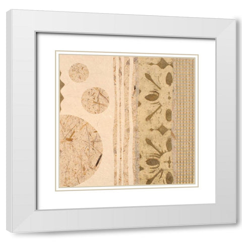Calm I White Modern Wood Framed Art Print with Double Matting by Orlov, Irena